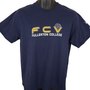 Vintage Fullerton College Hornets T Shirt Mens Size Medium Blue FCV Community